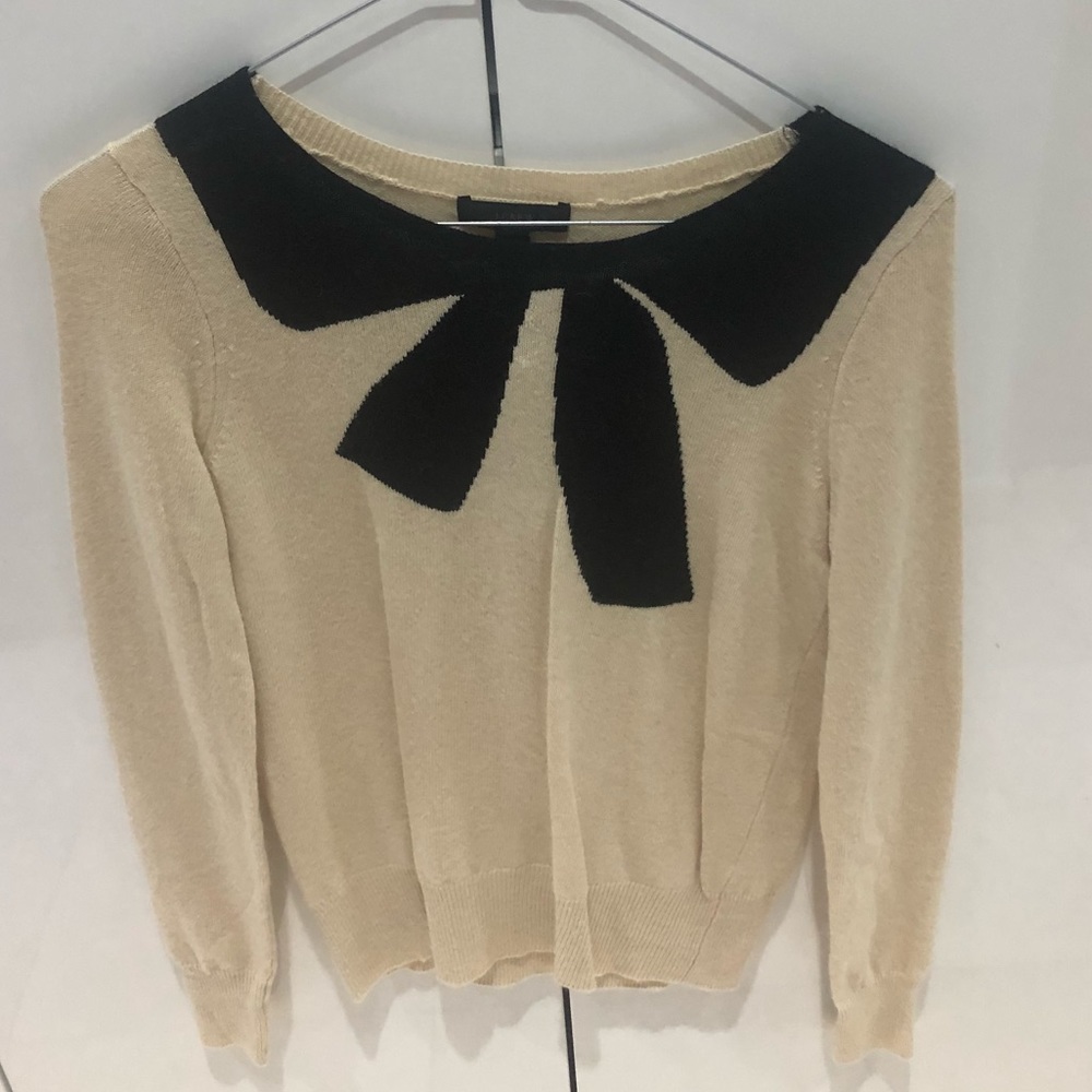 J.Crew Cute, Preppy and Feminine Bow Sweater Top